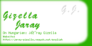 gizella jaray business card